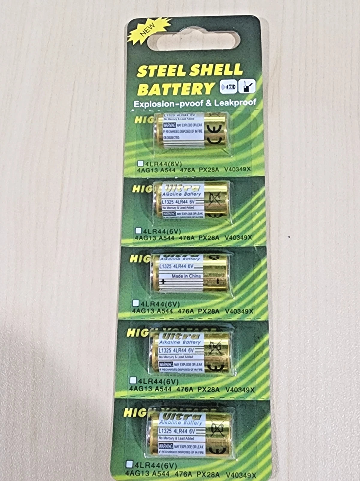 5 x ULTRA ALKALINE 4LR44 / 476A / A544 / K28A / L1325 COLLAR 6V BATTERIES