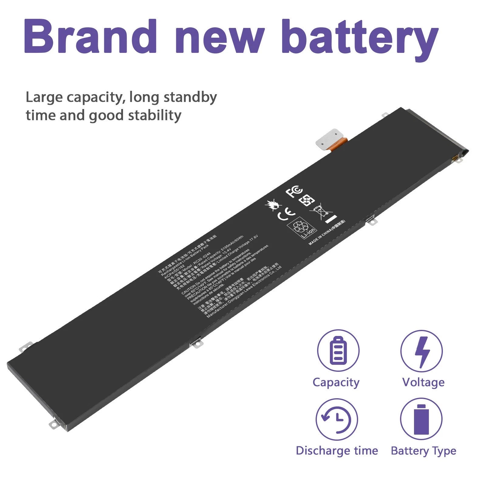 For RAZER 80Wh Battery RC30-0248 Blade 15 2018 RZ09-02385 RZ09-02386