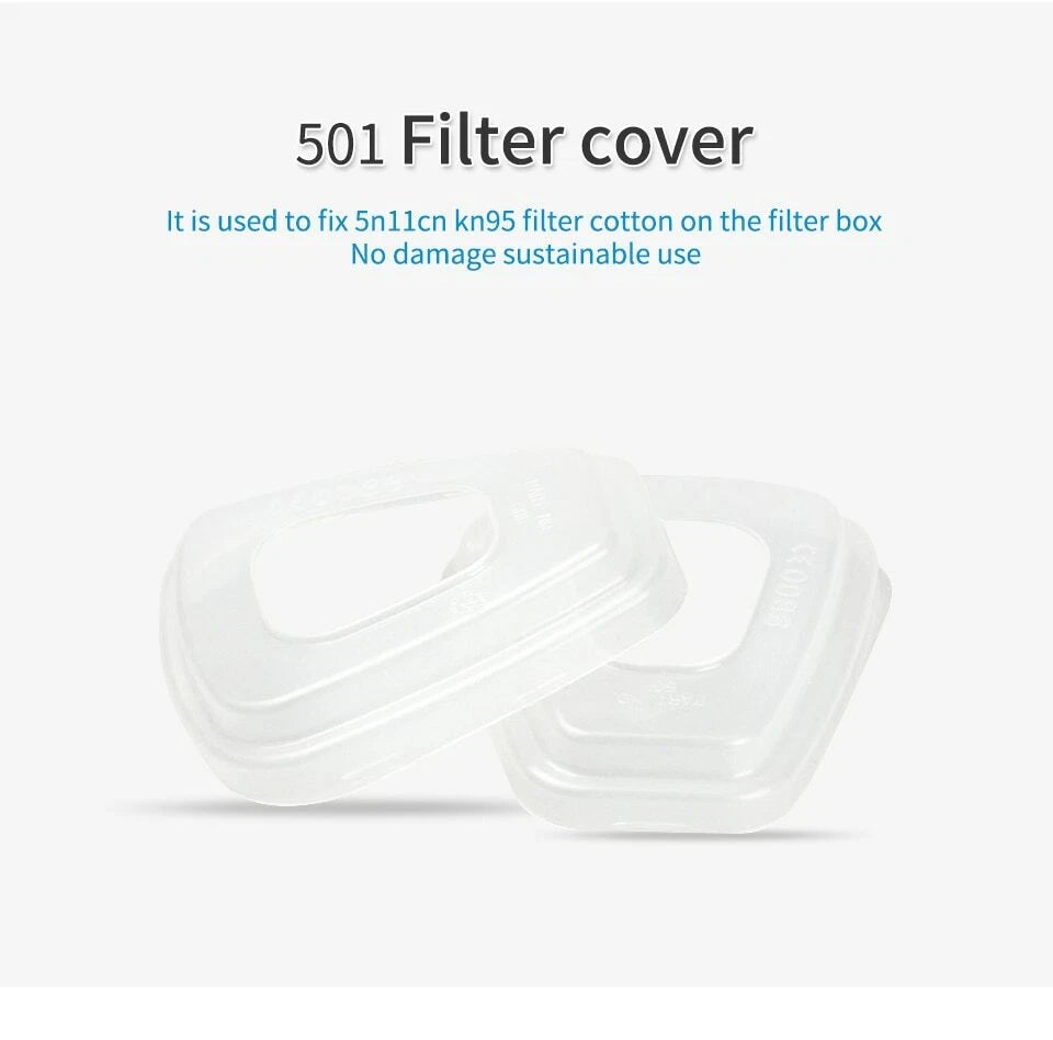 20X5N11 Cotton Filter +2XCover Replacement For 6200 6800 7502 Respirator Filters