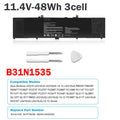 Battery B31N1535 For Asus Zenbook UX310UA UX310UQ UX410UA UX410UQ 3ICP7/60/80 US