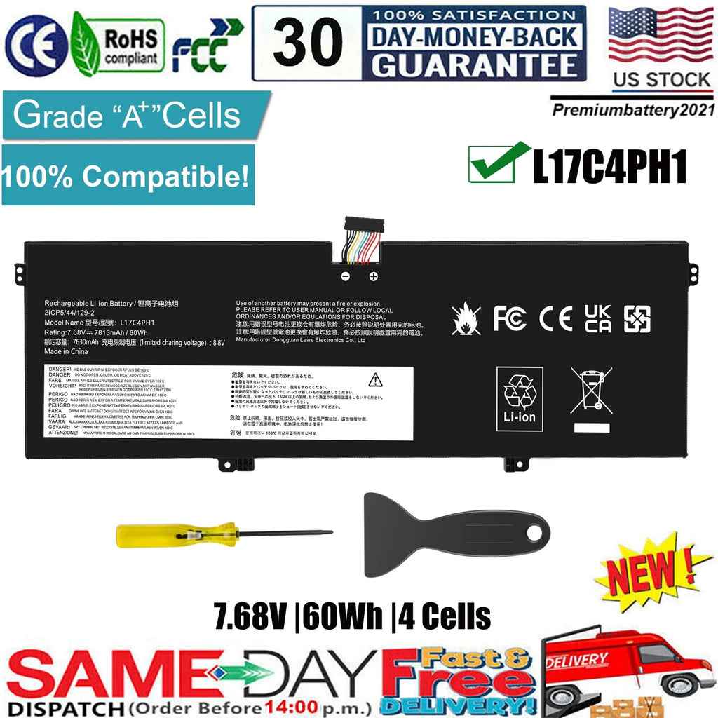 ?L17C4PH1 L17M4PH1 Battery For Lenovo Yoga 7 Pro-13IKB C930 C930-13IKB 81C4 NEW