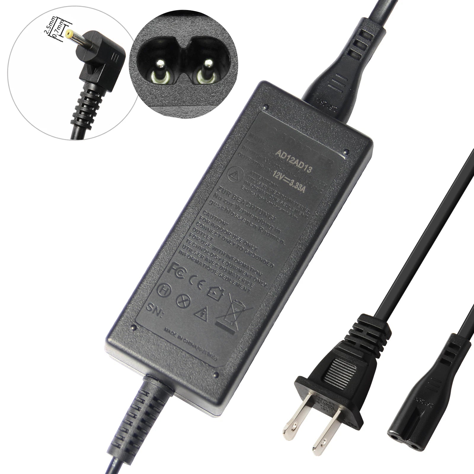 Charger for Samsung Chromebook XE303C12 ATIV Smart PC Adapter Power Supply Cord
