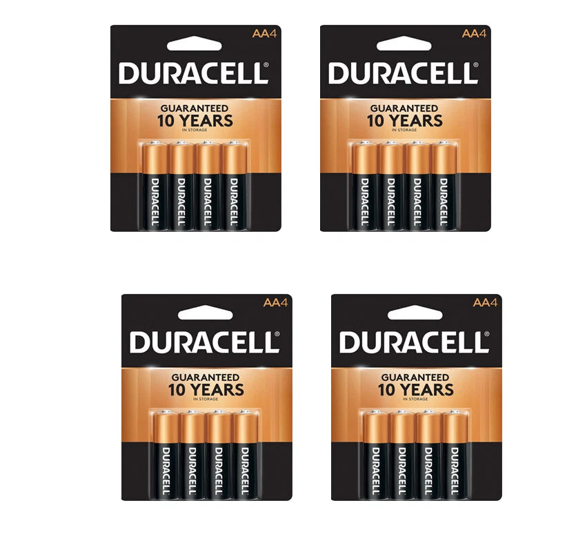 16 x Duracell AA Coppertop Alkaline Batteries