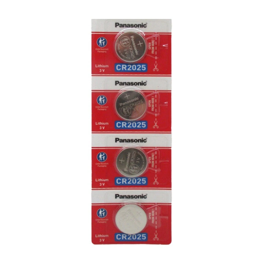 4 Pcs Fresh Panasonic Lithium ECR2025 CR2025 CR 2025 3V Batteries