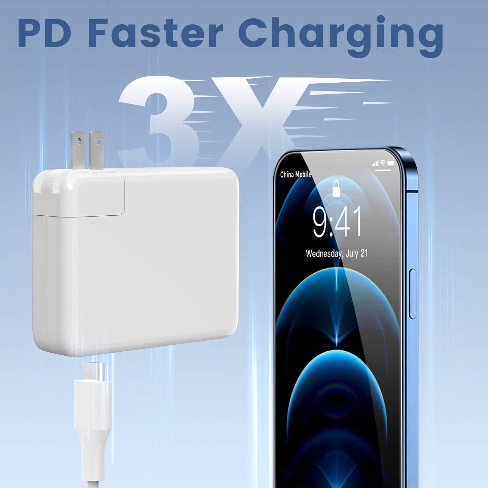 140W 61W 87W 96W USB-C Laptop Power Adapter Type-C PD Charger For Macbook