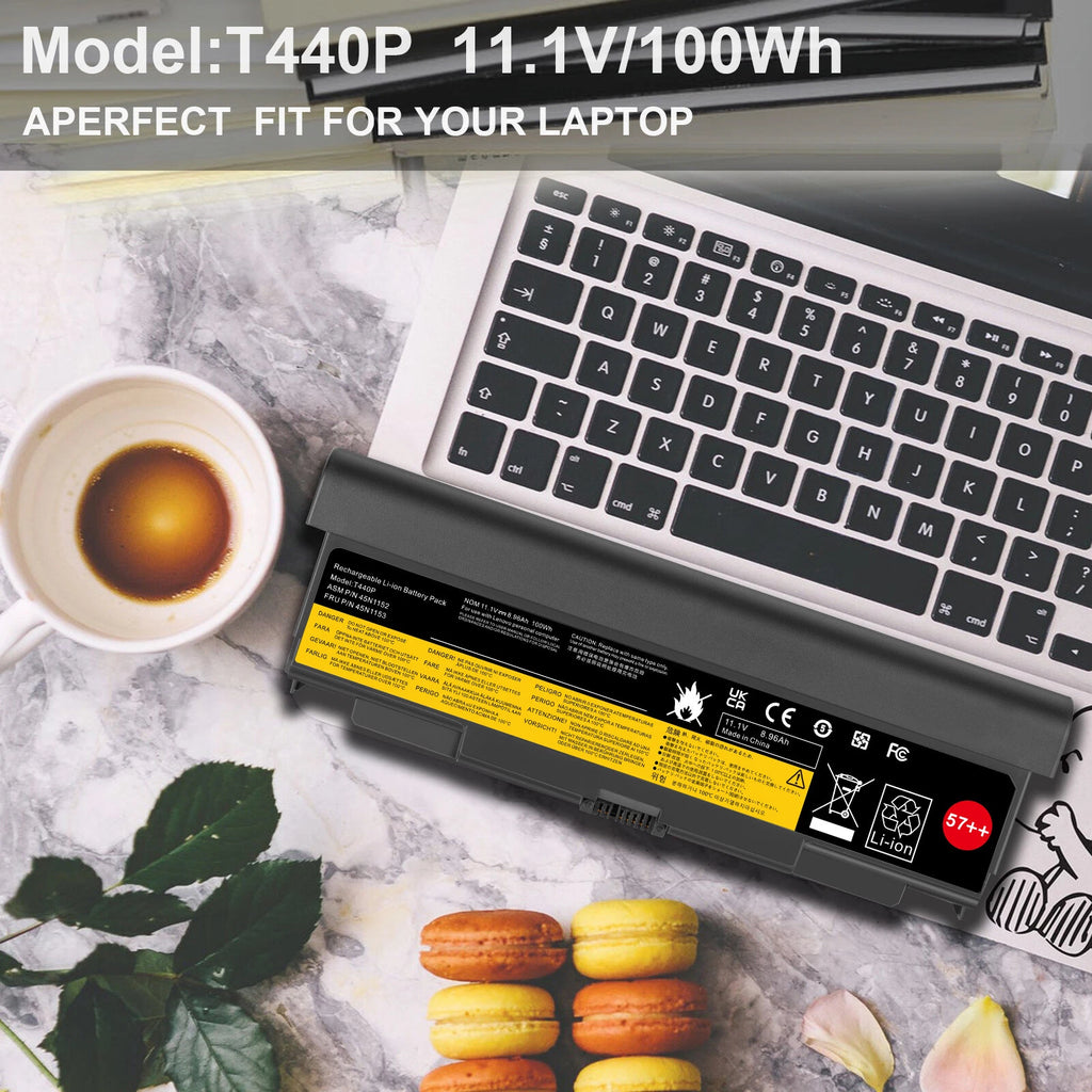 ??LOT 57++ Battery T540p For Lenovo ThinkPad L440 L540 T440p W540 7800mAh 9Cells