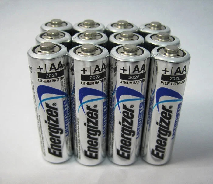 12 x Energizer AA L91 Ultimate Lithium Battery Bulk Expires 2036