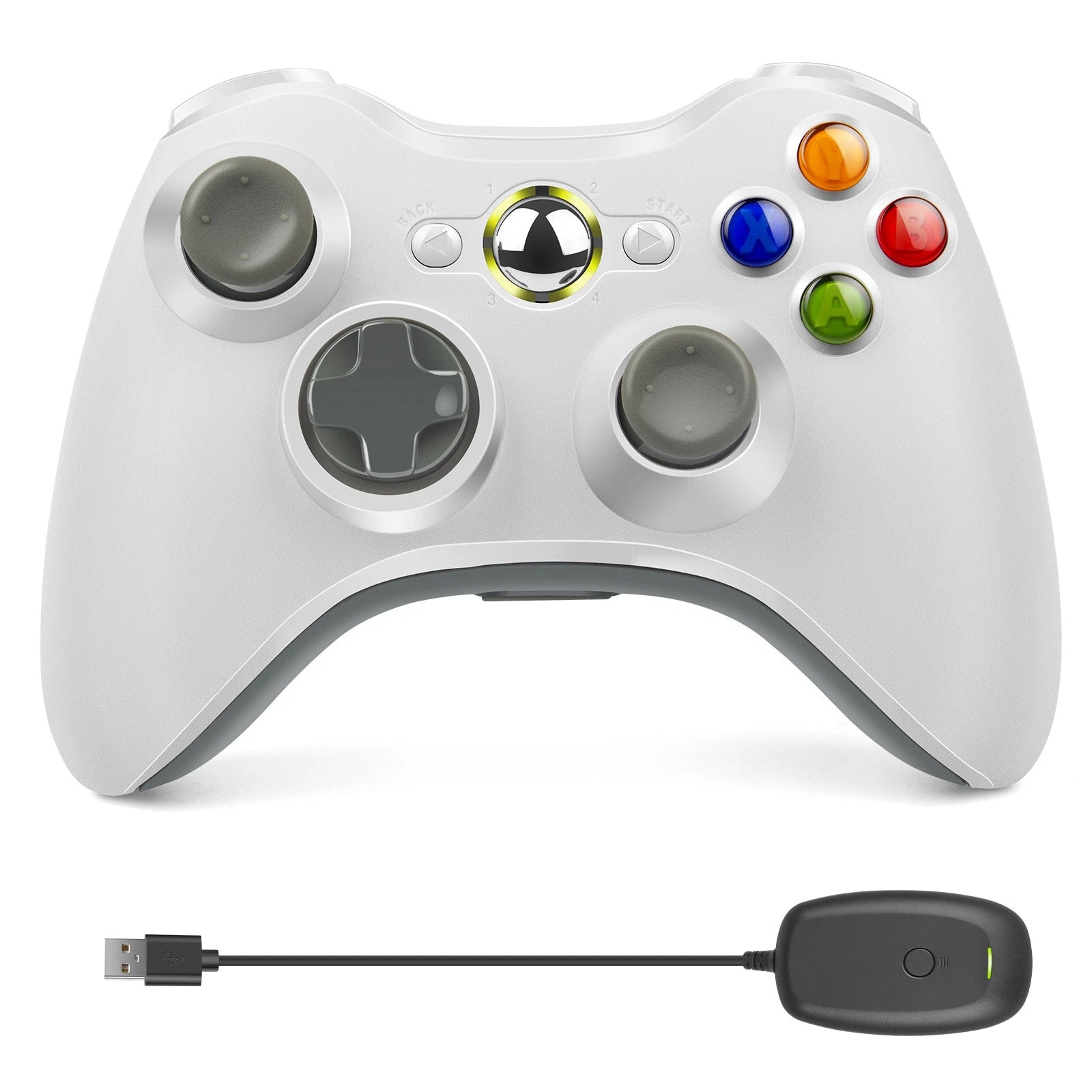 Wired/Wireless Controller Gamepad for Microsoft XBOX 360/Slim/E&360 Battery Pack