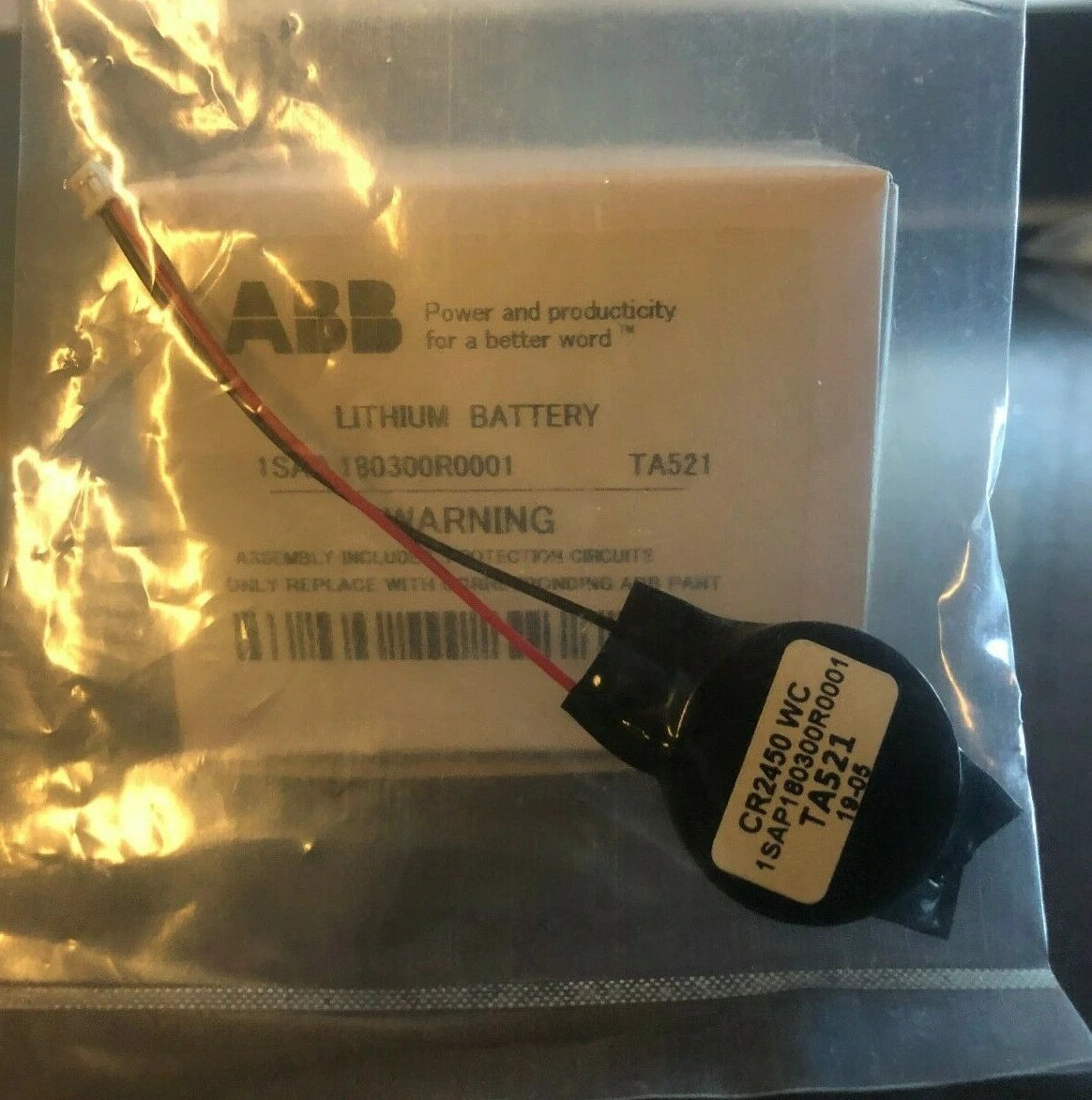 Brand New ABB TA521 - 3.0V / 620mAh PLC Replacement Battery