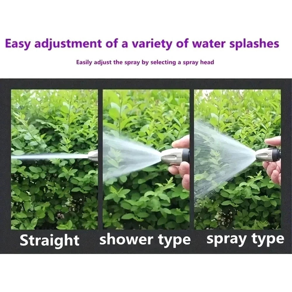 100FT 50FT High Pressure Washer Gun Expandable Flexible Garden Water Hose Nozzle