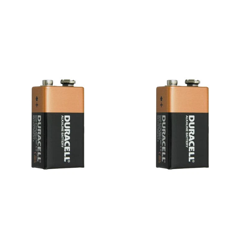 Pack of 2 Duracell 9V Coppertop Alkaline Battery