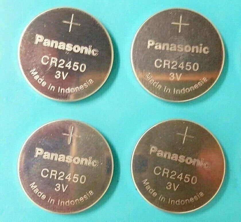 4 NEW PANASONIC CR2450 CR 2450 3v lithium battery EXPIRE 2024