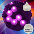 24 Flameless Floating LED tealight Candle Battery operated Pink tea lights NEW