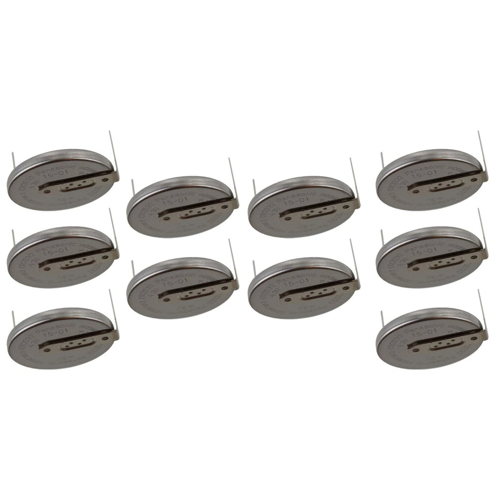 10x CR-2032/HU3N 3V Lithium Coin Battery Horz 2 Pins PC CMOS Power