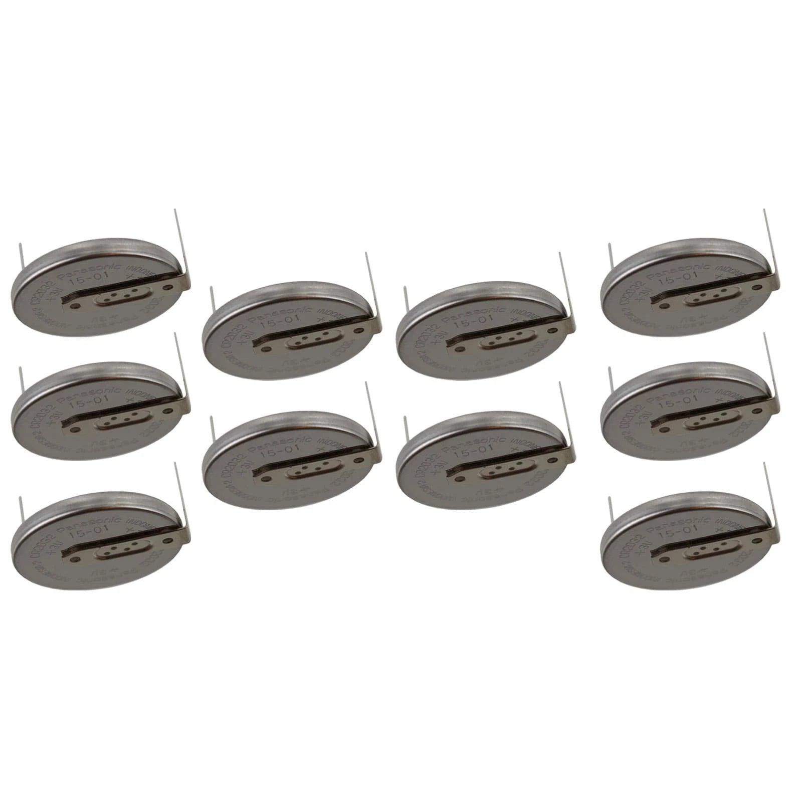 10x CR-2032/HU3N 3V Lithium Coin Battery Horz 2 Pins PC CMOS Power