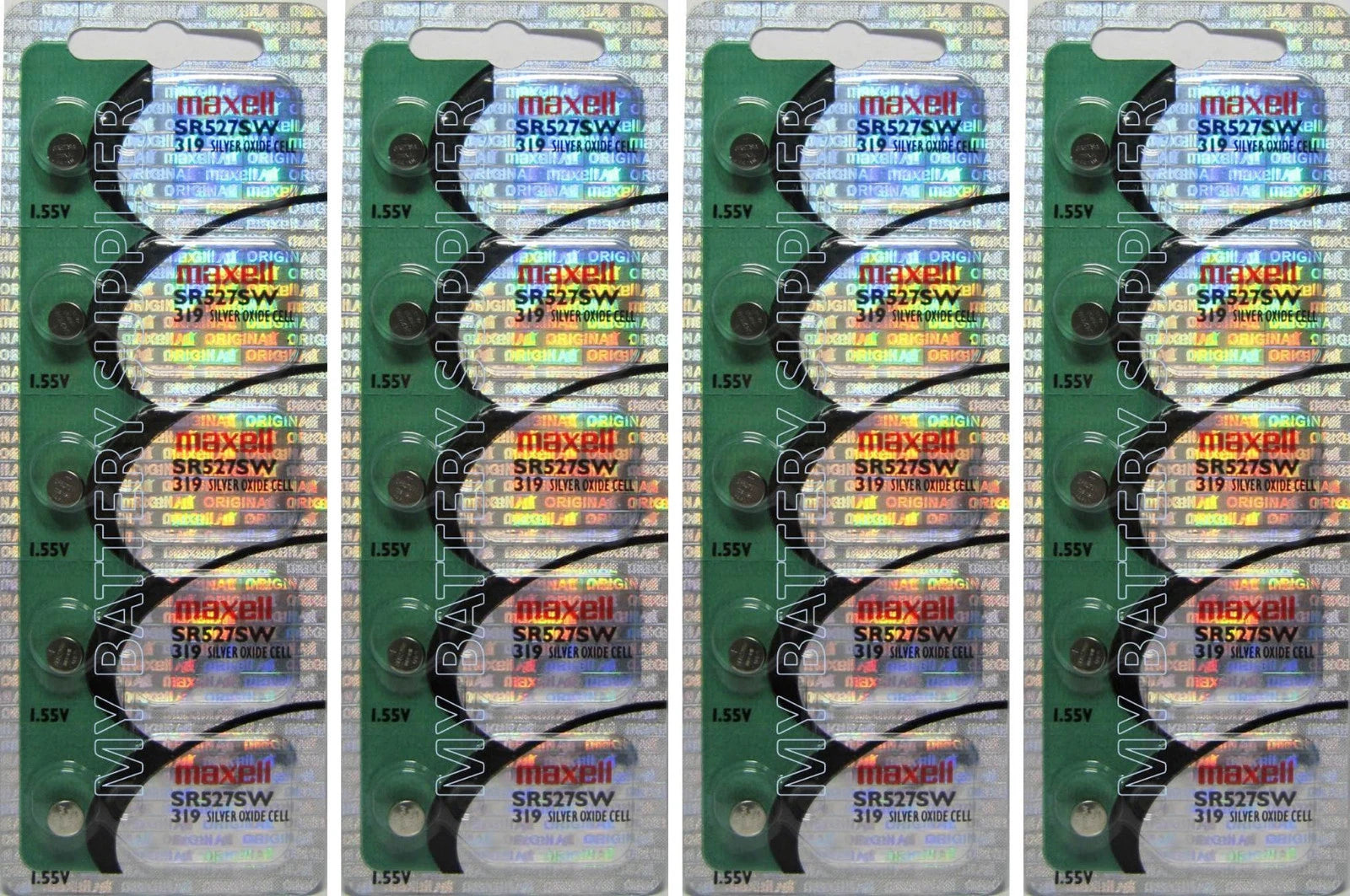 20 Maxell SR527SW Batteries