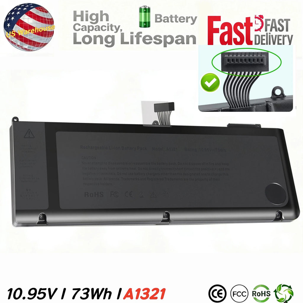 A1321 Battery for Apple Macbook Pro 15 inch A1286 Mid 2009 2010 Version Notebook