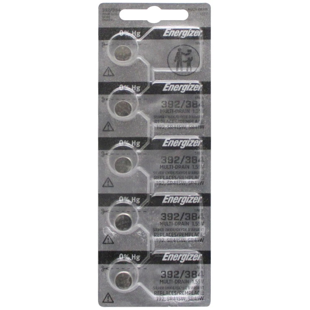 5 384/392 ENERGIZER WATCH BATTERY FREE SHIPPING