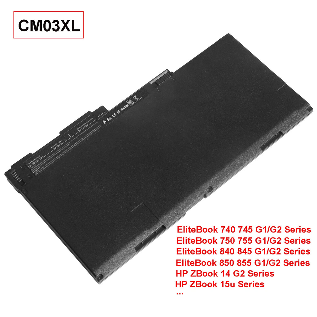 CM03XL Laptop Battery for HP Elitebook 840 845 850 G1 G2 740 745 750 Notebook PC