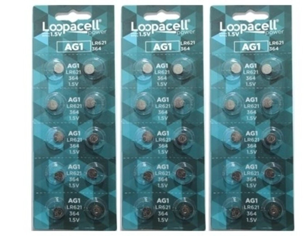 50 AG1 364 LR621 531 SR60 1.5V Alkaline Button Cell Watch Battery Ship From USA
