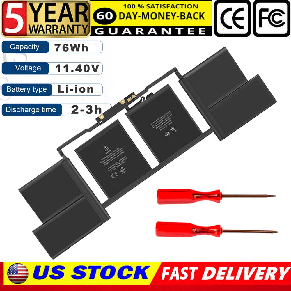 A1707 A1820 Battery for Apple MacBook Pro 15 Late 2016 / Mid 2017 EMC 3072 3162