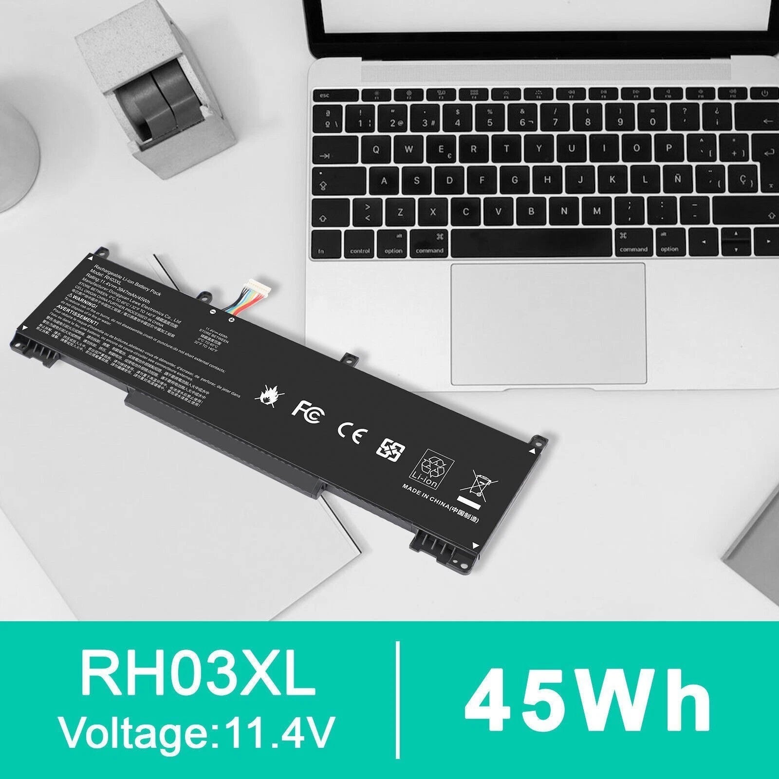 RH03 RH03XL Battery For HP ProBook 440 445 450 630 640 650 G8 G9 G10 51.3WH/45WH