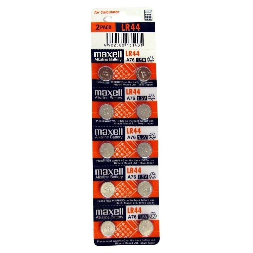 10 NEW LR44 MAXELL A76 L1154 AG13 357 SR44 303 BATTERY