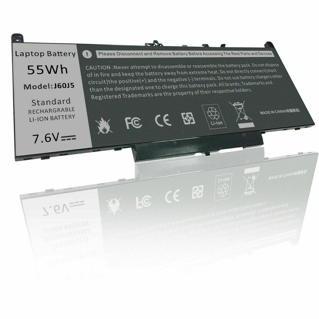 Lot J60J5 Battery For Dell Latitude E7270 E7470 MC34Y 242WD GG4FM R1V85 55Wh