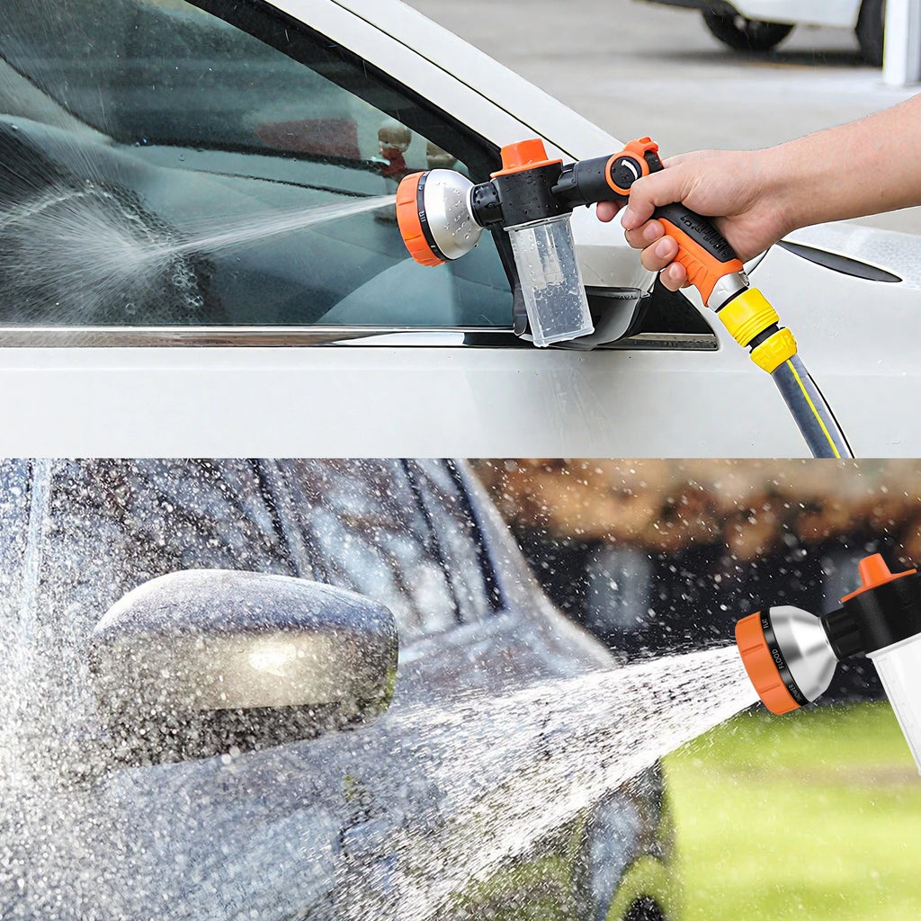 Foam Sprayer Gun, Pressure Nozzle for Car Wash, Watering, Pet Shower with Bottle