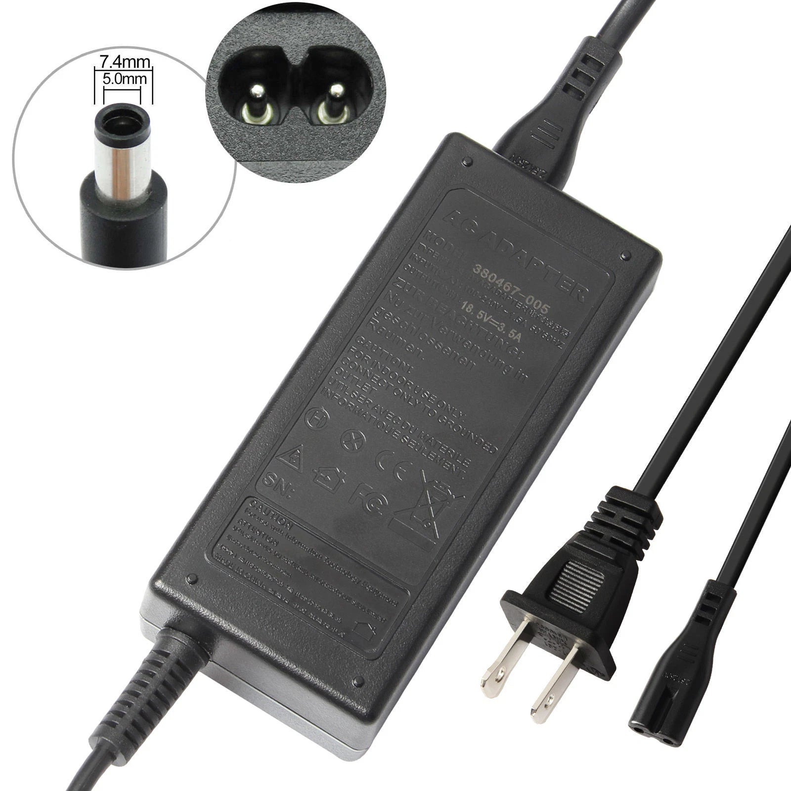 65W AC Adapter Charger for HP Pavilion G4 G5 G6 G7 Laptop Power Supply Cord