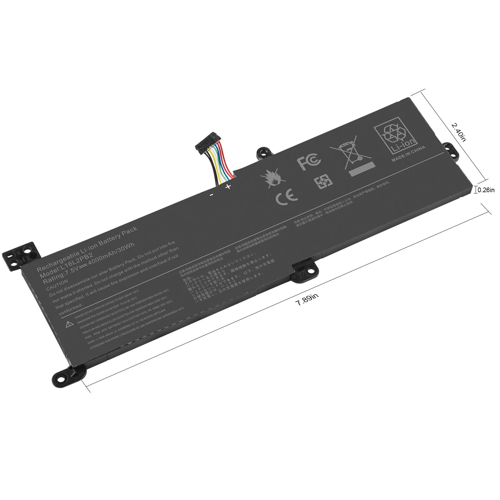 L16M2PB1 L16L2PB2 Battery for Lenovo Ideapad 320-17AST 320-17ABR 320-17IKB 30Wh