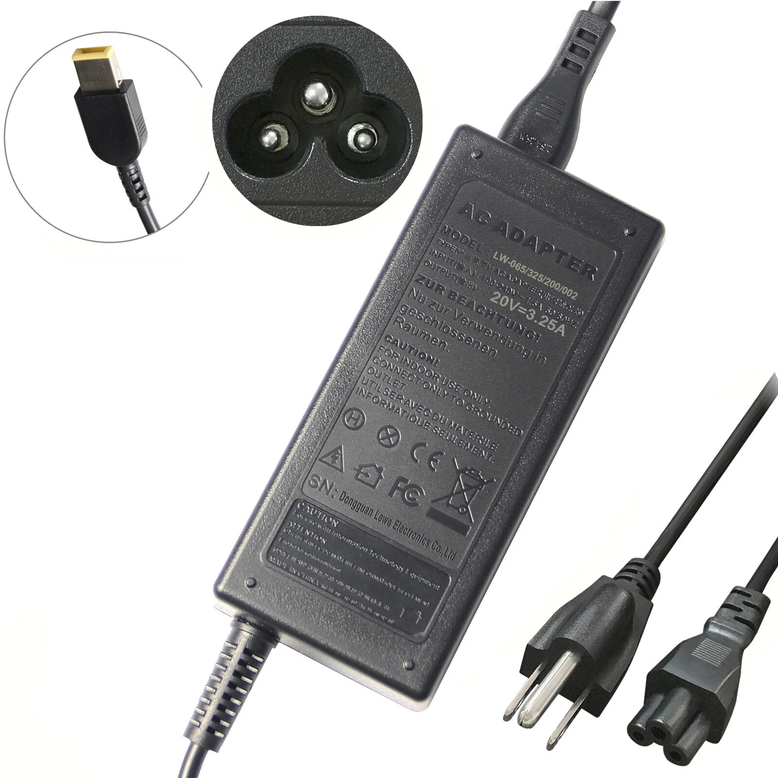 AC Adapter Charger Power Cord Supply For Lenovo ThinkPad S1 X1 Yoga 11e 12 14 15