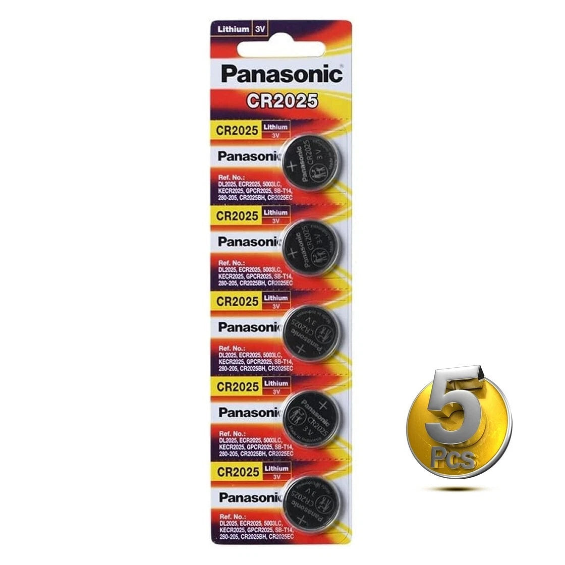 LOT 2-5-10NEW Panasonic 3V LITHIUM BATTERY CR2025 2025 BR2025 DL2025 Button Cell