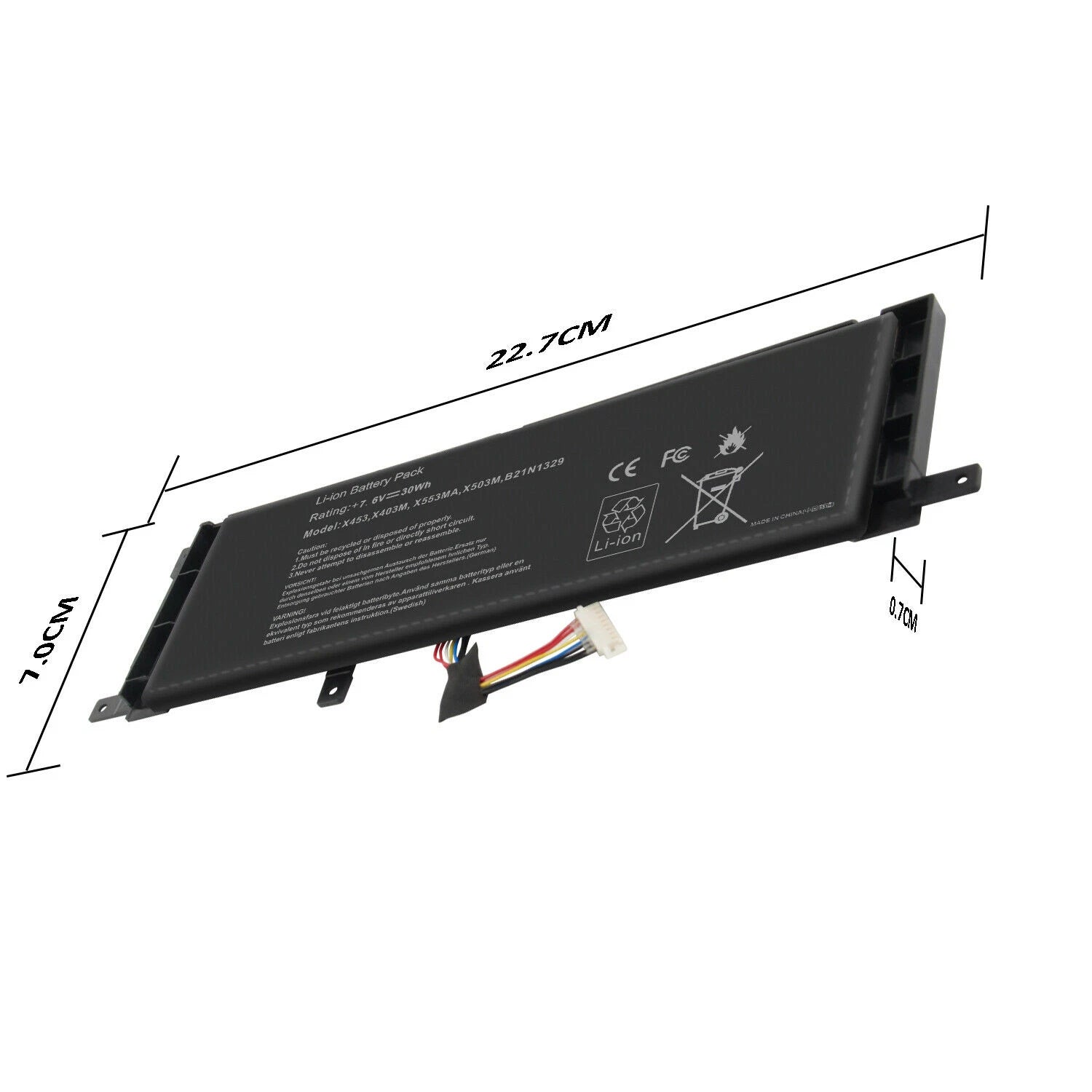B21N1329 Laptop Battery For Asus X453MA-0132DN3530 X553M X553MA -7.6V 30Wh