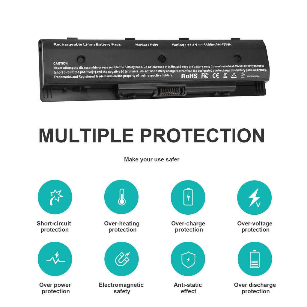 PI06 Battery for HP Envy 15 17 hstnn-yb40 710416-001 710417-001 P106 PC 4400mAh