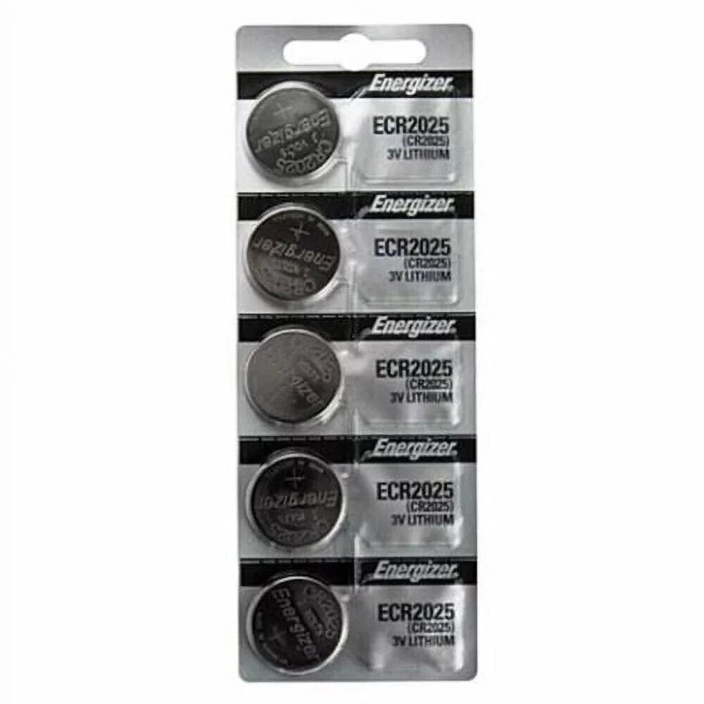 Energizer ECR 2025 CR 2025 (5 piece) Lithium 3V Battery New Authorized Seller