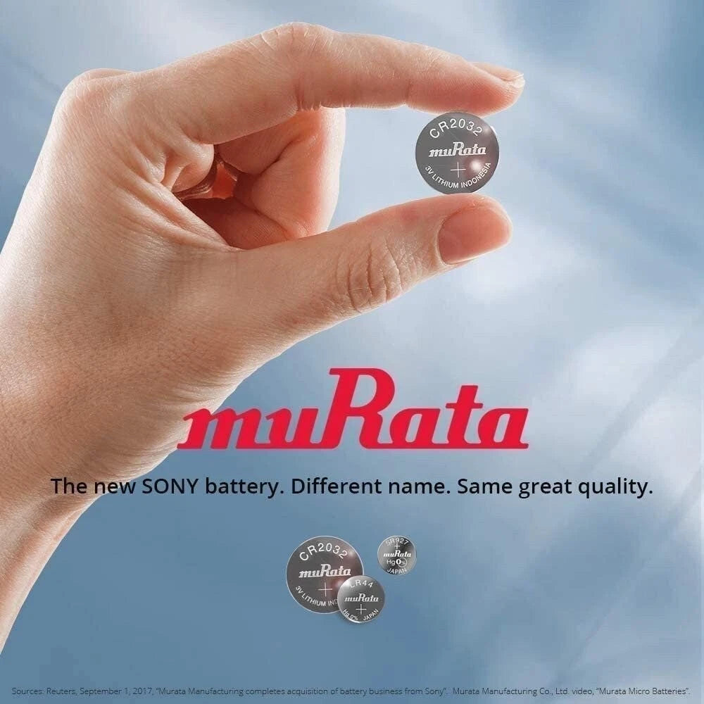 Murata CR1620 Battery DL1620 ECR1620 3V Lithium Coin Cell (25 Batteries)
