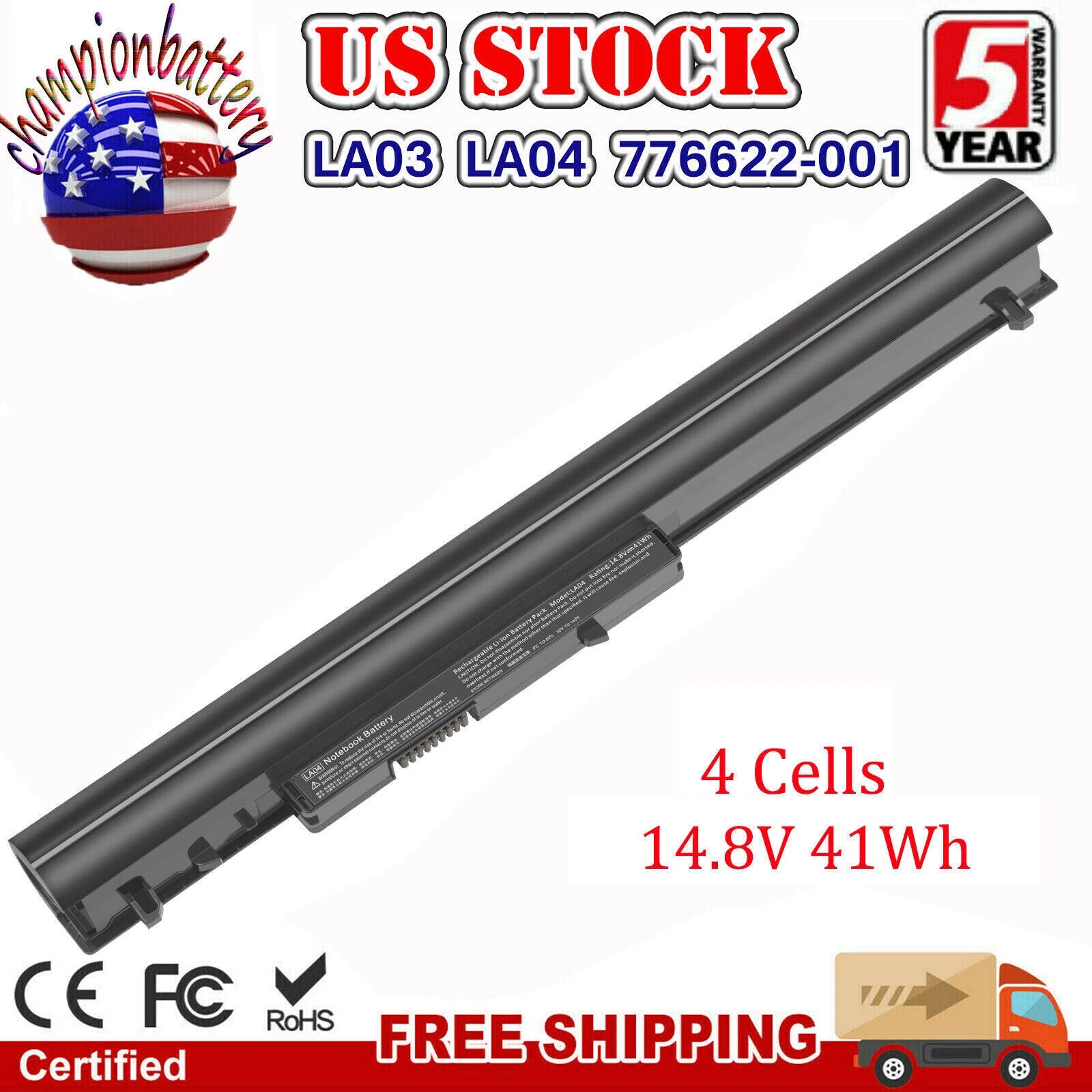 Battery Replace for HP PAVILION 15-F000 15-F033WM 15-F039WM HSTNN-Y5BV LA04