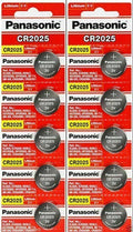 10 x Fresh PANASONIC CR 2025 CR2025 CR-2025 LITHIUM COIN CELL Battery Exp 2029