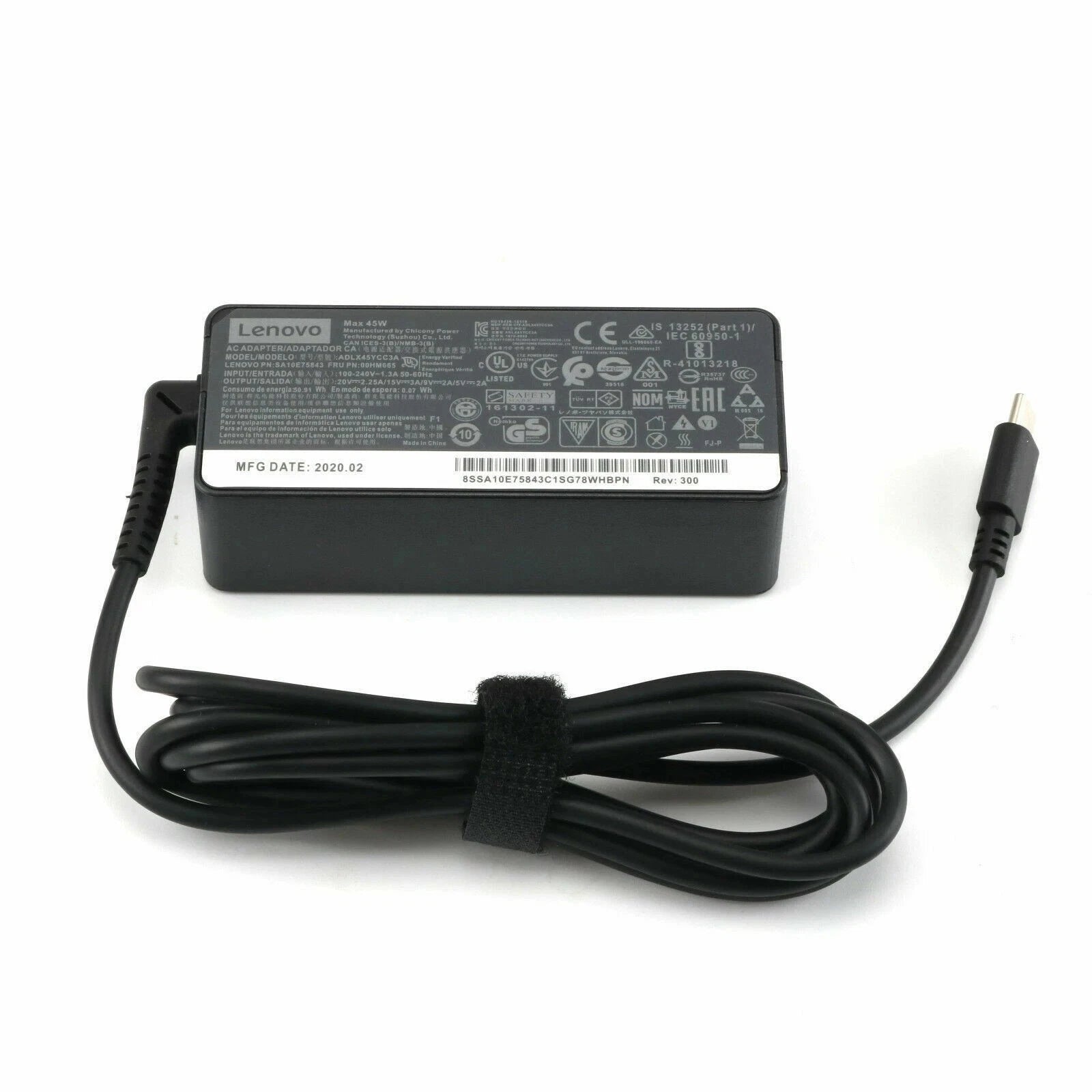 OEM Lenovo 45W USB-C Type-C Laptop Charger AC Power Supply Adapter ADLX45YLC3A