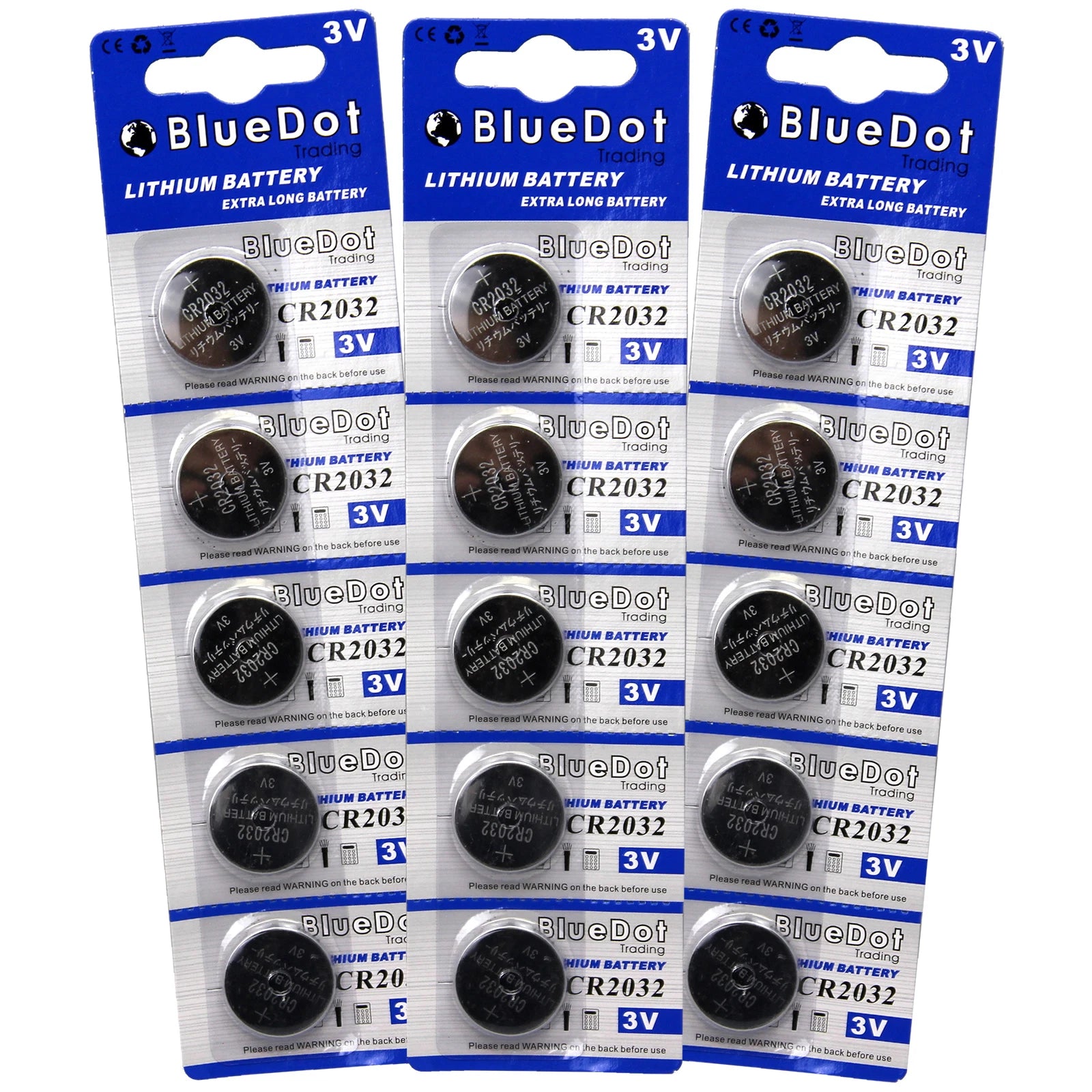 15 ECR2032 5004LC CR2032 DL2032 3 Volt Lithium Button Cell Battery USA US Ship