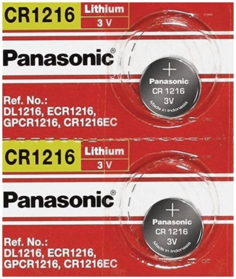 NEW PANASONIC CR1216 2 PACK LITHIUM COIN BATTERIES USA FREE SHIPPING