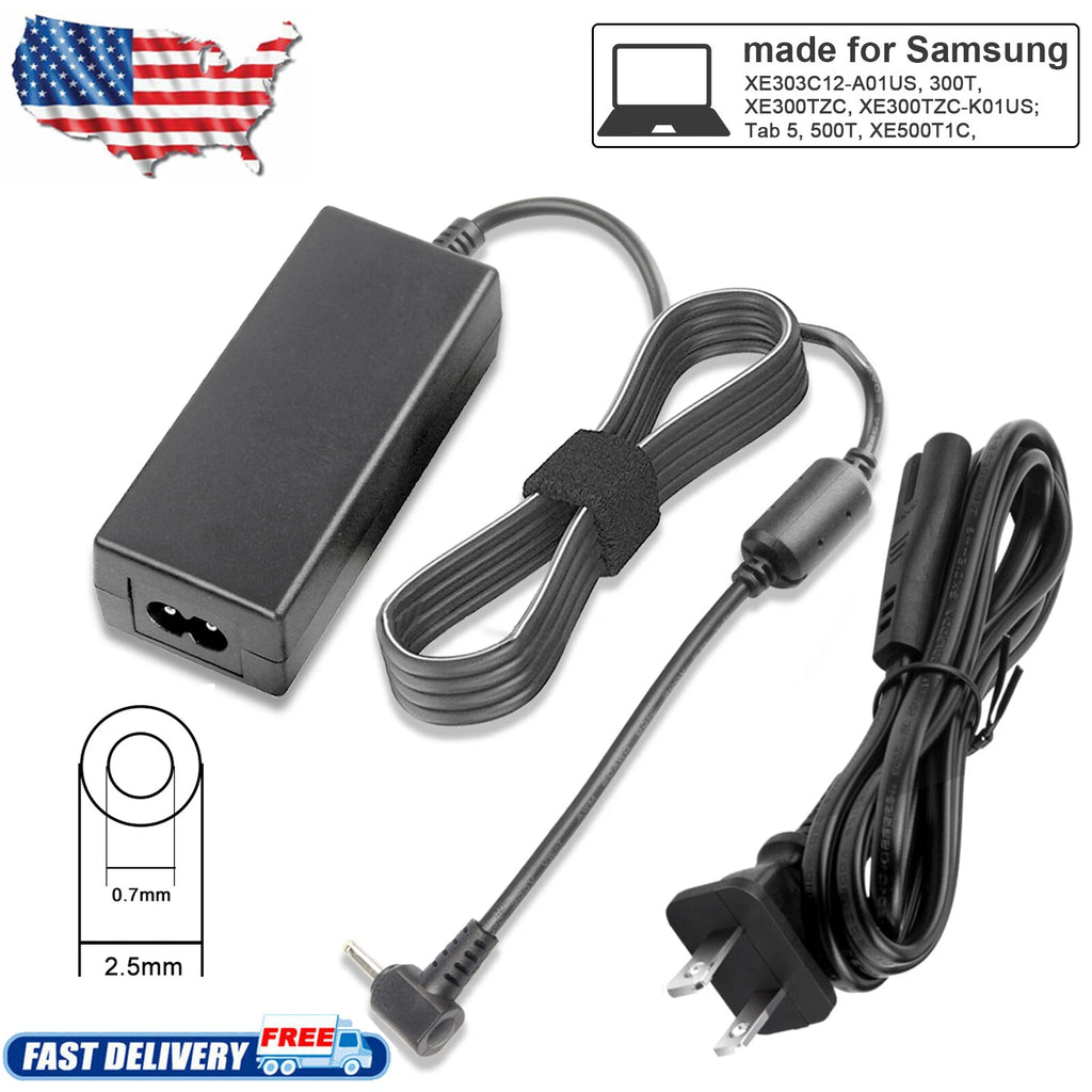NEW Charger for Samsung Chromebook 11.6" 2 3 XE500C13 XE303C12 40W AC Adapter