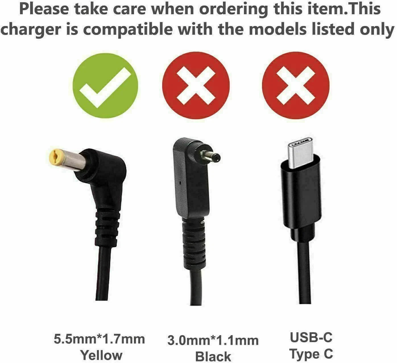 65W AC Adapter Charger Supply Power for Acer Aspire P5WE6 PEW71 PEW76 Laptop