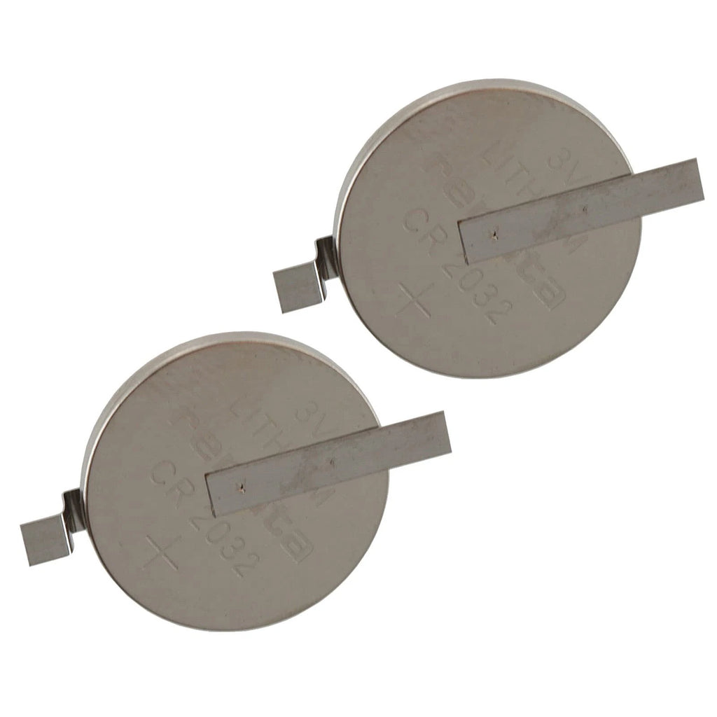 2x CR2032-MFR-SM 3V Lithium Coin Battery HORZ SMT 2-PIN for RTC Memory