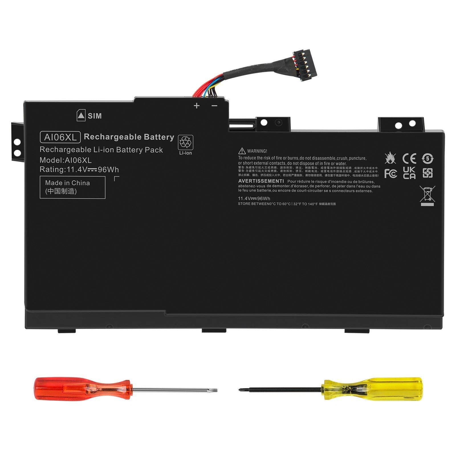Battery AI06XL For HP ZBook 17 G3 808451-001 808451-002 HSTNN-LB6X 11.4V 96Wh US