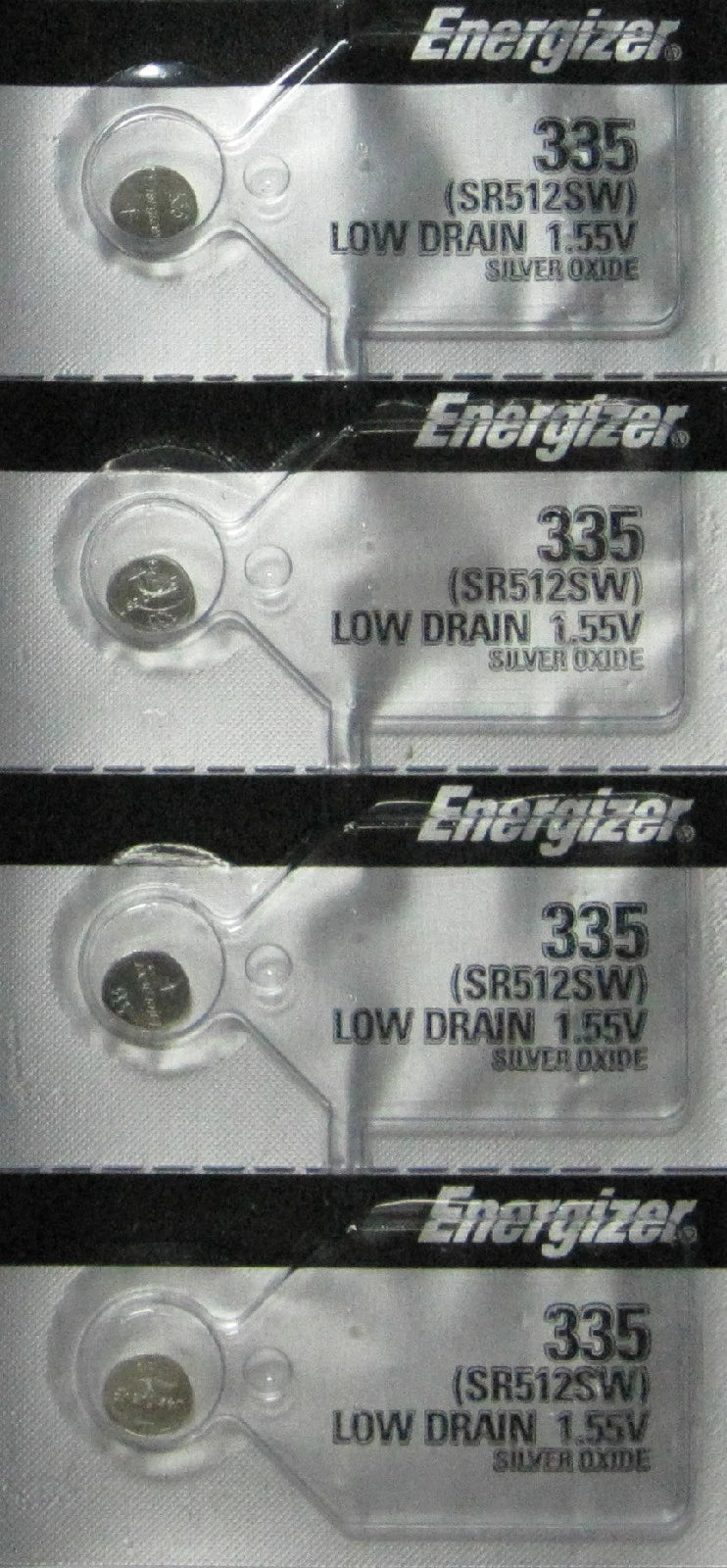 4 Pcs Energizer 335 Button Cell 1.55V Batteries