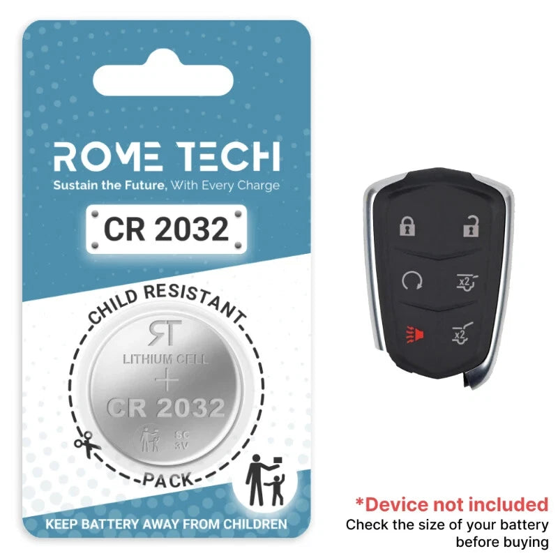 Key Fob Battery Replacement for Cadillac Escalade 2020 2019 2018 2017 2016 2015