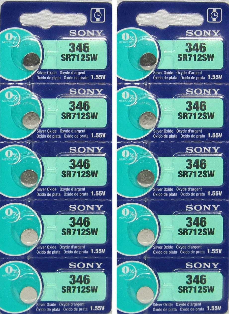 346 Battery Replacement Watch Battery Equivalent Sony x 10