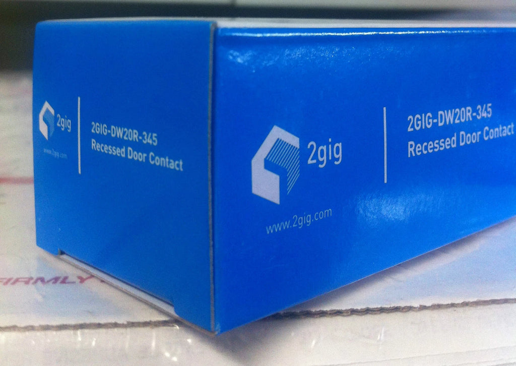 Brand New 2GIG DW20R-345 Wireless Recessed Door Contact w/ Battery